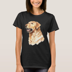 Cute Labrador Retriever Dog Portrait Lab  Owner Mo T-Shirt