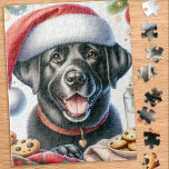 Cute Labrador Retriever Santa Dog Christmas Jigsaw Puzzle<br><div class="desc">Looking for a fun and engaging activity to share with your family this holiday season? Look no further than our jigsaw puzzle collection featuring playful Labrador Retrievers! As a dog lover, you'll adore the variety of designs we offer, including cute and cuddly puppies, loveable yellow, chocolate, and black Labs, and...</div>