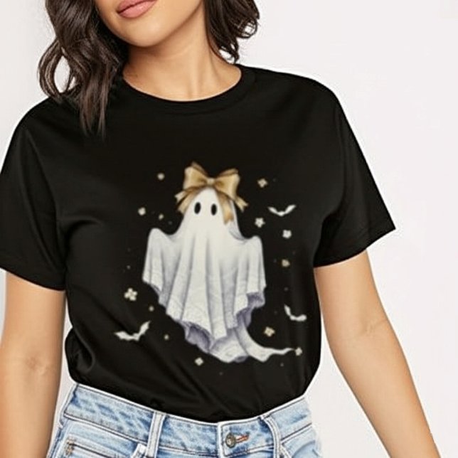 Cute Lace Ghost Halloween - Spooky & Sweet Appare T-Shirt (Creator Uploaded)