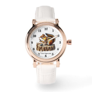 Cute ladies chipmunk lovers watch