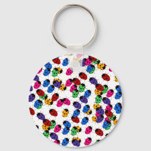 Cute Lady Bug Design Key Ring