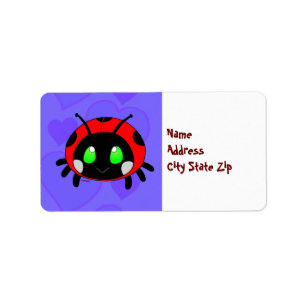 Cute Lady bug Label