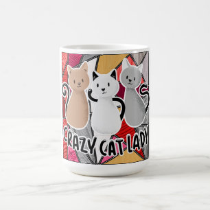 Cute Lady Cats Saying Design Coffee Mug