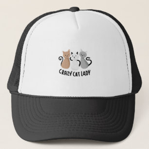 Cute Lady Cats Saying Design Trucker Hat