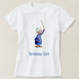 Cute Lady Grandmother Birthday Girl  T-Shirt