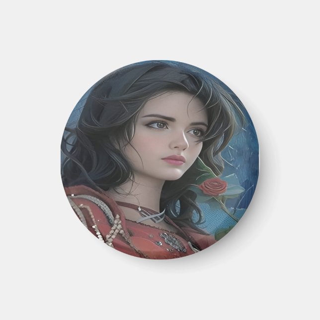 Cute Lady Magnet (Front)