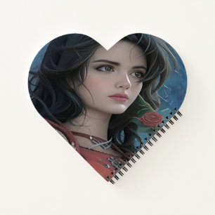 Cute Lady Spiral Notebook