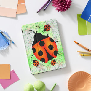 Cute Ladybirds or Ladybugs iPad Air Cover