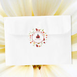 Cute Ladybug 1st Birthday Sticker<br><div class="desc">Celebrate your little one’s special day with this adorable ladybug thank you sticker. Featuring a sweet red and black ladybug,  bright flowers,  and whimsical details,  this garden-inspired label is perfect for your little girl's first birthday.</div>