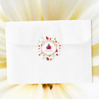 Cute Ladybug 1st Birthday Sticker