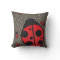 Cute Ladybug American Mojo Throw Pillow