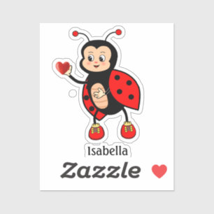 Cute Ladybug and Heart 