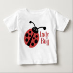 Cute Ladybug Animal Print Baby T-Shirt<br><div class="desc">Who doesn't love a lady bug? This fun design is sure to brighten your day.</div>