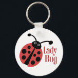 Cute Ladybug Animal Print Key Ring<br><div class="desc">Who doesn't love a lady bug? This fun design is sure to brighten your day.</div>