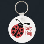 Cute Ladybug Animal Print Key Ring<br><div class="desc">Who doesn't love a lady bug? This fun design is sure to brighten your day.</div>