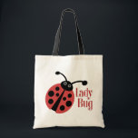 Cute Ladybug Animal Print Tote Bag<br><div class="desc">Who doesn't love a lady bug? This fun design is sure to brighten your day.</div>