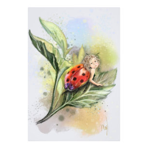Cute Ladybug Art Poster