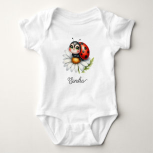 Cute Ladybug Baby Bodysuit