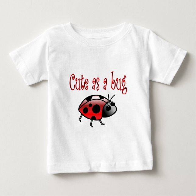 Cute Ladybug Baby T-Shirt (Front)