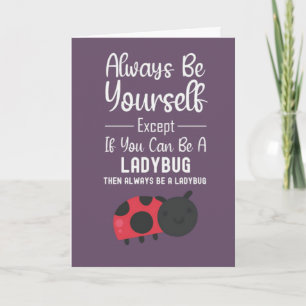 Cute Ladybug Cards Funny Humour Cartoon Insect