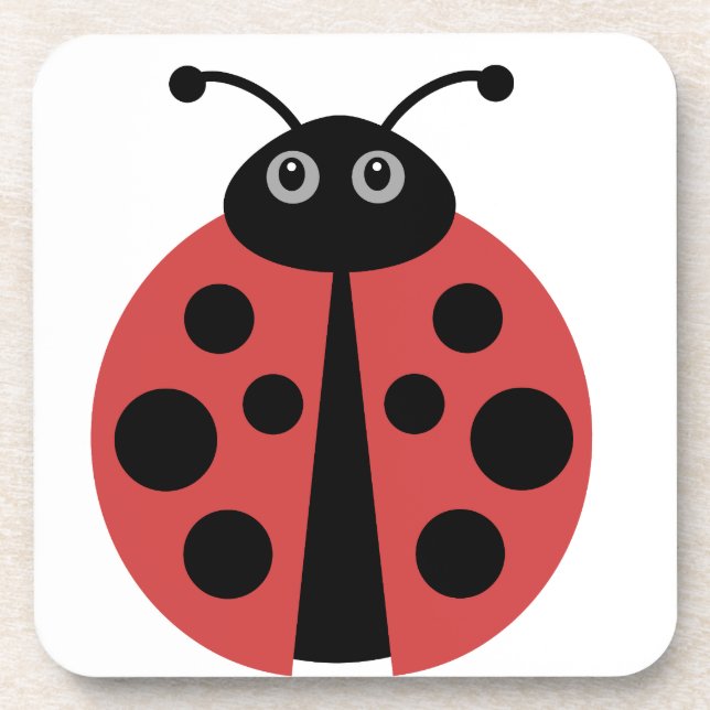 Cute Ladybug Coaster (Front)