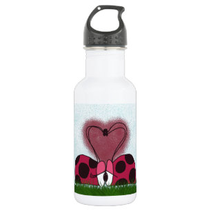 Cute Ladybug Couple  532 Ml Water Bottle
