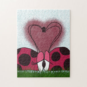 Cute Ladybug Couple Jigsaw Puzzle