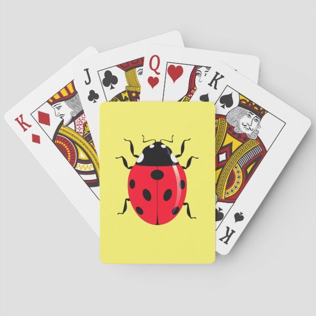 Cute Ladybug - Customizable - Choose Your Colors - Playing Cards (Back)