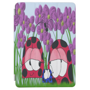 Cute Ladybug Family Illustration iPad Air Cover