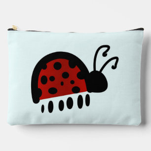 Cute Ladybug Illustration Accessory Pouch