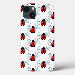 Cute Ladybug Illustration iPhone 13 Case