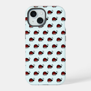 Cute Ladybug Illustration iPhone 15 Case