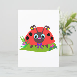 Cute Ladybug Invitations