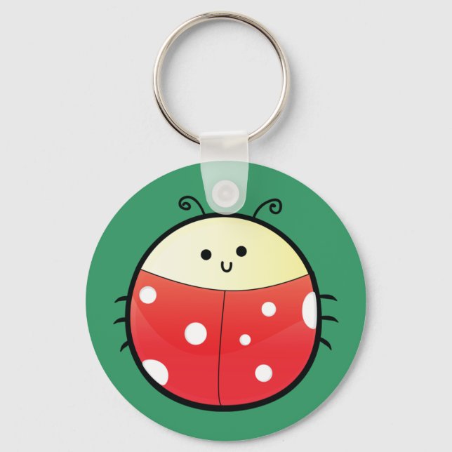 Cute Ladybug Key Ring (Front)