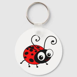 Cute Ladybug Key Ring