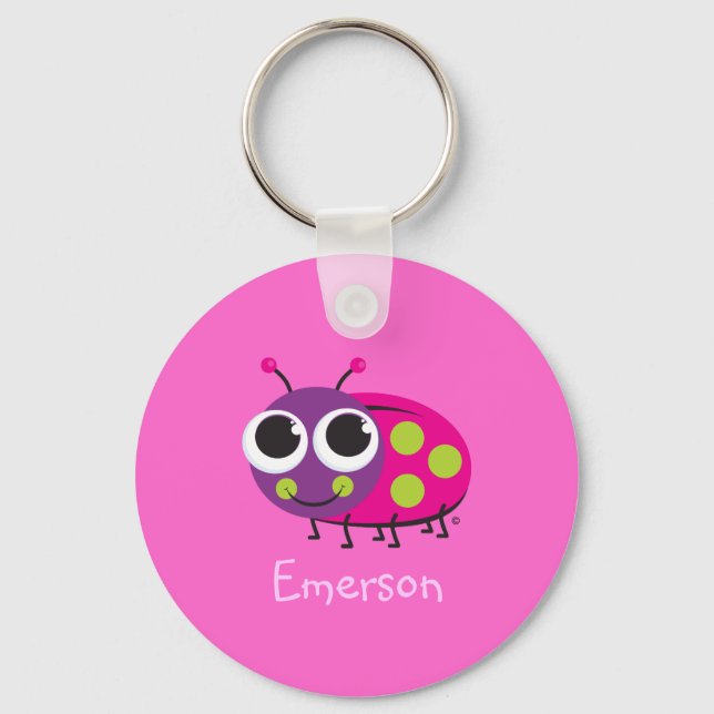 Cute Ladybug Key Ring (Front)