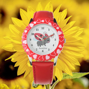 cute ladybug lover add name watch