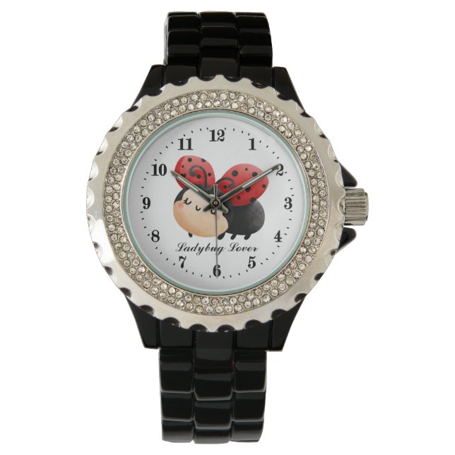 cute ladybug lover add text  watch (Front)