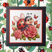 Cute ladybug lovers insect
