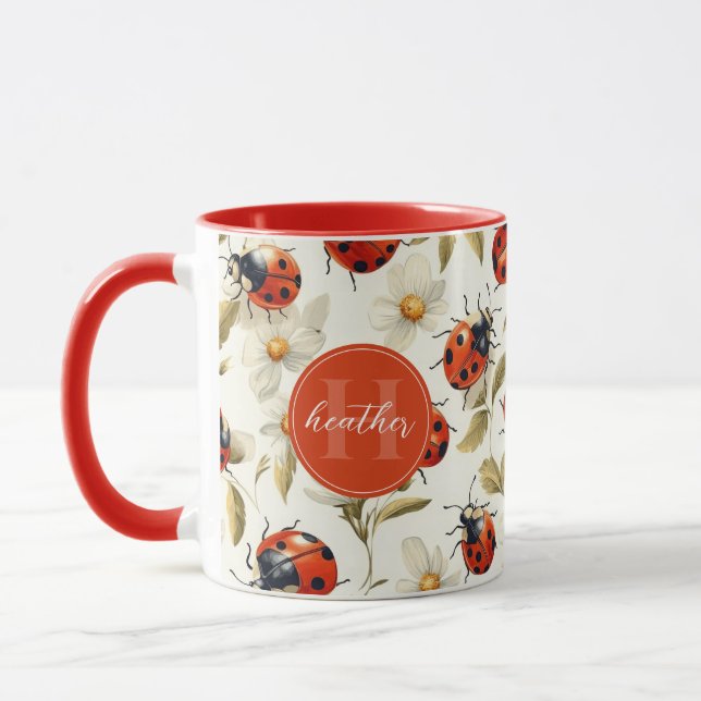 Cute Ladybug Mugs (Left)