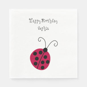 Cute Ladybug Napkin