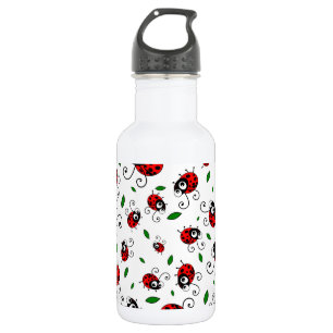 Cute ladybug pattern 532 ml water bottle
