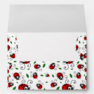Cute ladybug pattern envelopes