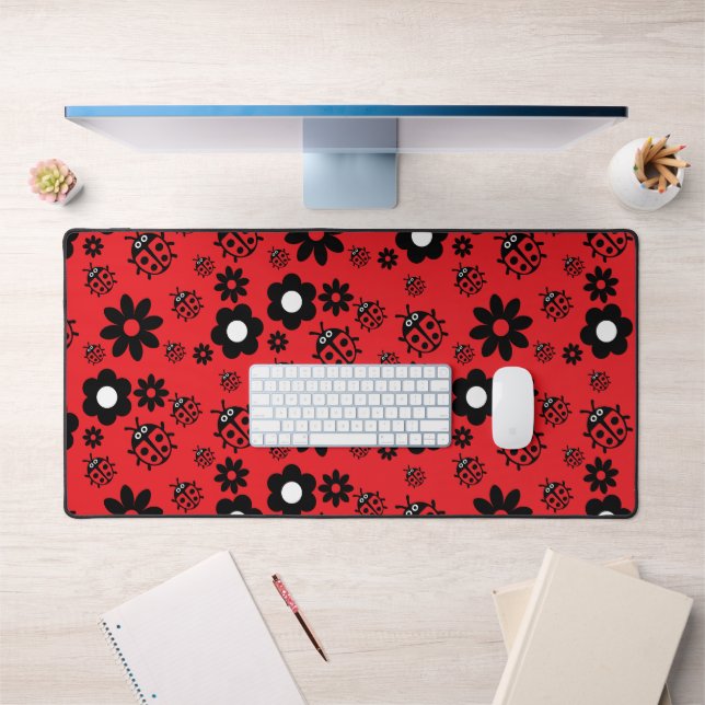 Cute ladybug Patterned Desk Mat (Office 1)