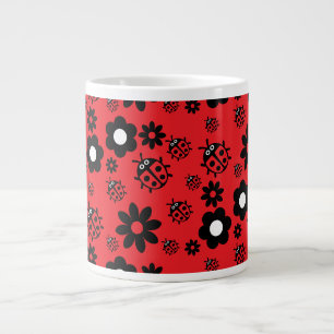 Cute ladybug Patterned Large Coffee Mug