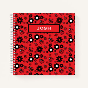 Cute ladybug Patterned Notebook