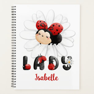 Cute Ladybug Personalised Girl Planner
