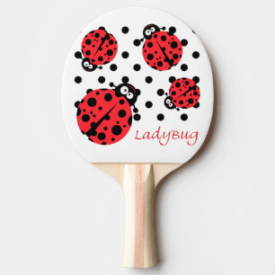 Cute Ladybug Ping Pong Paddle