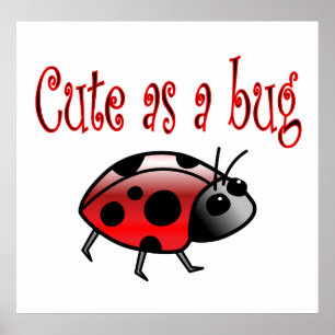 Cute Ladybug Poster