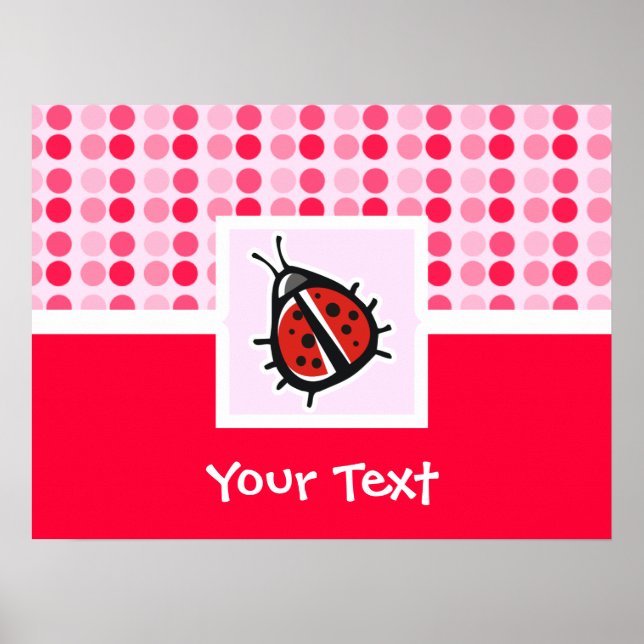 Cute Ladybug Poster (Front)